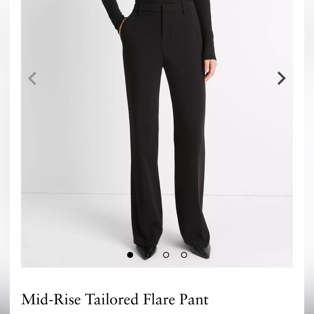 Vince Mid Rise Tailor pants black size 10